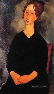 アメデオ・モディリアーニ Painting - 小さな奉仕の女性 1919 アメデオ・モディリアーニ